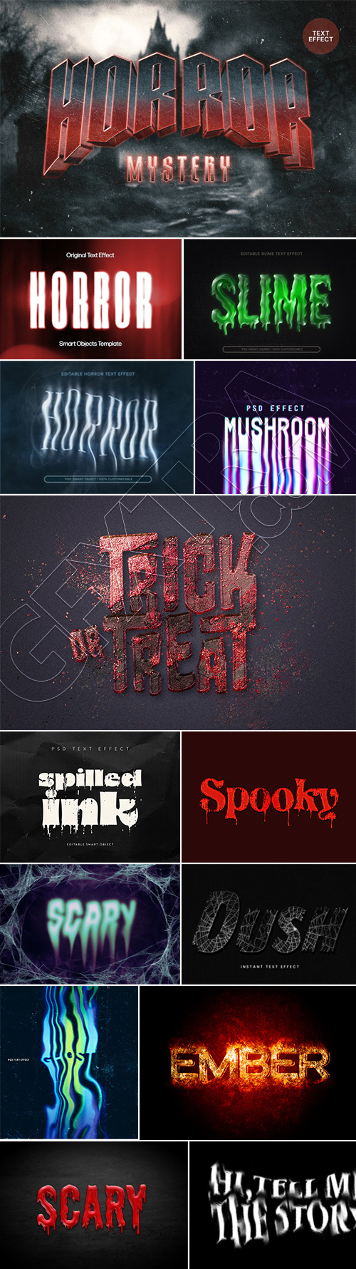 Halloween Text Effects 20xPSDT