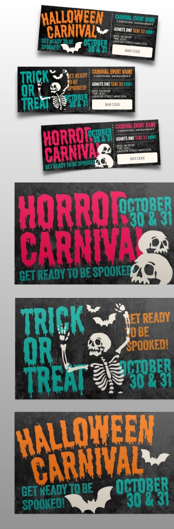 Halloween InDesign Templates 10xINDT