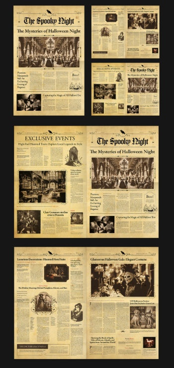 Halloween InDesign Templates 10xINDT