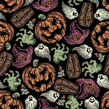 Scary Zombie Cartoon Letters & Patterns 17xAI Scary Zombie Cartoon Letters & Patterns 17xAI