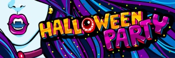 Halloween Banners & Posters Pop Art Style 15xAI
