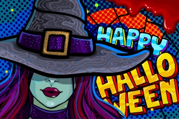Halloween Banners & Posters Pop Art Style 15xAI