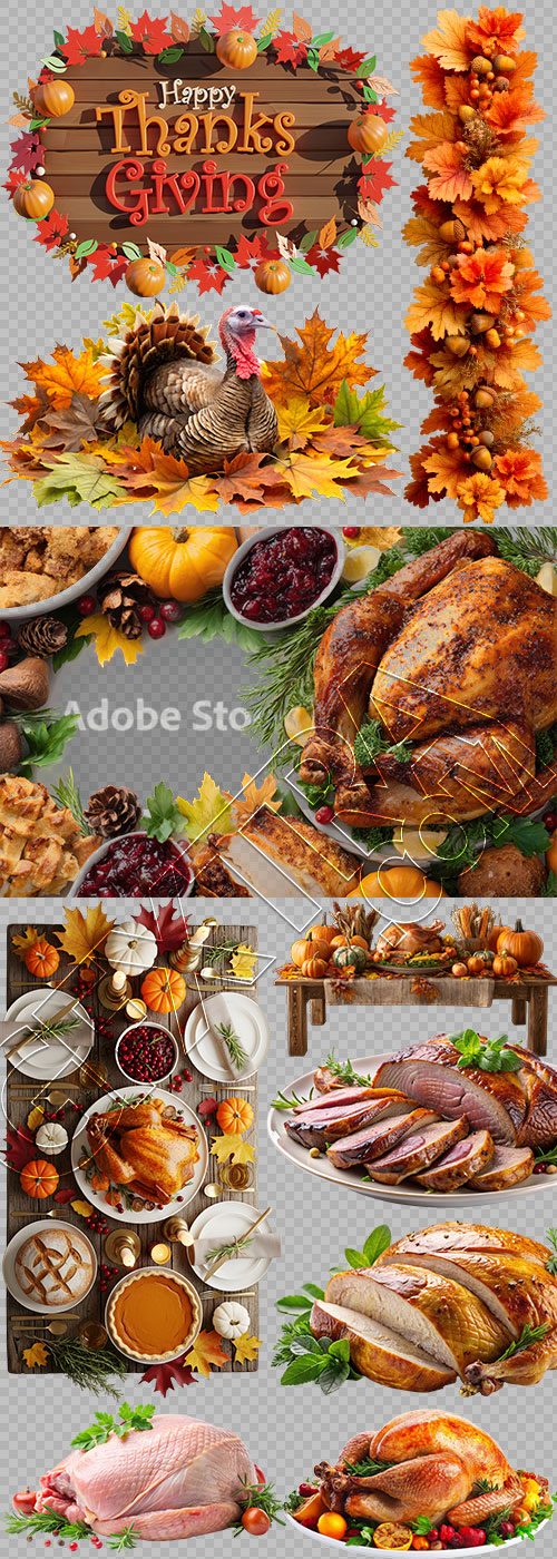 Thanksgiving Dinner 15xPNG
