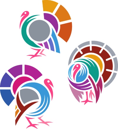 Thanksgiving Vector Design Elements 16xAI