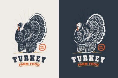 Thanksgiving Vector Design Elements 16xAI