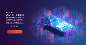 5G Mobile Communication Templates & Icons 30xAI