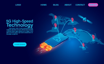 5G Mobile Communication Templates & Icons 30xAI