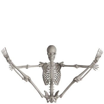 Skeleton Posing 3D Render Illustrations 20xPNG