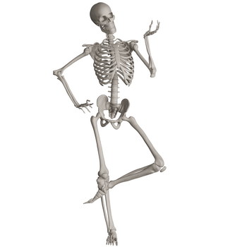 Skeleton Posing 3D Render Illustrations 20xPNG