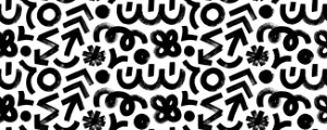 Grunge Seamless Hand Drawn Monochrome Patterns 35xAI