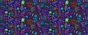 Grunge Seamless Hand Drawn Multicolor Patterns #1, 35xAI
