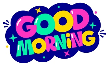 Goodmorning Cartoon Vector Illustrations 26xAI