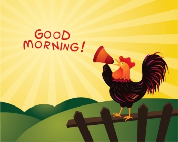 Goodmorning Cartoon Vector Illustrations 26xAI