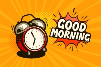 Goodmorning Cartoon Vector Illustrations 26xAI
