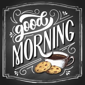 Goodmorning Cartoon Vector Illustrations 26xAI