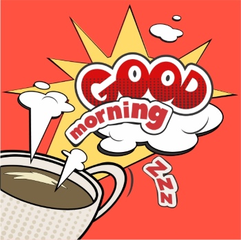Goodmorning Cartoon Vector Illustrations 26xAI