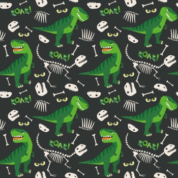 Dinosour Toons Seamless Patterns #2, 30xAI
