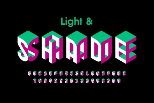 Isometric 3D Vector Alphabets 43xAI