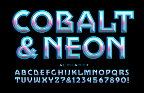 Isometric 3D Vector Alphabets 43xAI