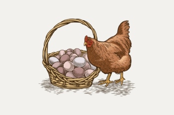 Chicken Egg AD Templates & Design Elements 26xAI