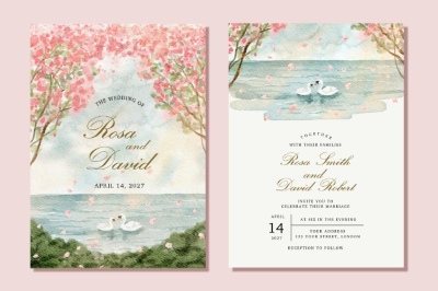 Invitation & Wedding Card Templates #1, 41xAI Invitation & Wedding Card Templates #1, 41xAI