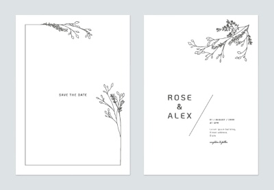 Invitation & Wedding Card Templates #1, 41xAI Invitation & Wedding Card Templates #1, 41xAI