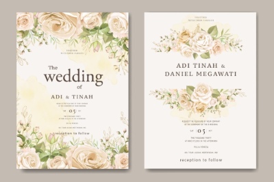 Invitation & Wedding Card Templates #1, 41xAI Invitation & Wedding Card Templates #1, 41xAI