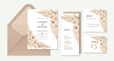 Invitation & Wedding Card Templates #1, 41xAI Invitation & Wedding Card Templates #1, 41xAI