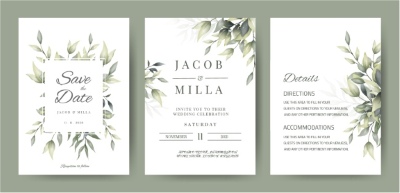 Invitation & Wedding Card Templates #1, 41xAI Invitation & Wedding Card Templates #1, 41xAI