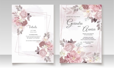 Invitation & Wedding Card Templates #1, 41xAI Invitation & Wedding Card Templates #1, 41xAI