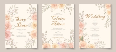 Invitation & Wedding Card Templates #1, 41xAI Invitation & Wedding Card Templates #1, 41xAI