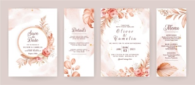 Invitation & Wedding Card Templates #1, 41xAI Invitation & Wedding Card Templates #1, 41xAI