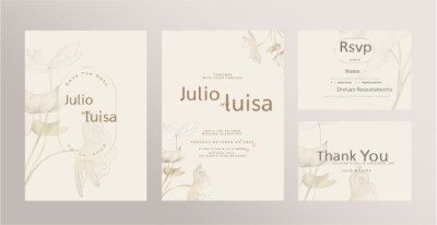 Invitation & Wedding Card Templates #1, 41xAI Invitation & Wedding Card Templates #1, 41xAI