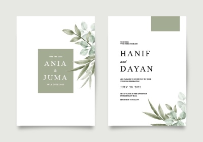 Invitation & Wedding Card Templates #1, 41xAI Invitation & Wedding Card Templates #1, 41xAI