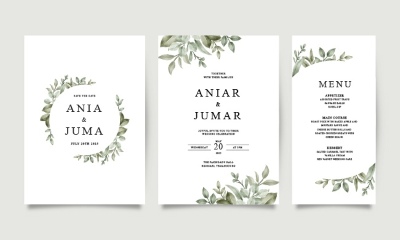 Invitation & Wedding Card Templates #1, 41xAI Invitation & Wedding Card Templates #1, 41xAI