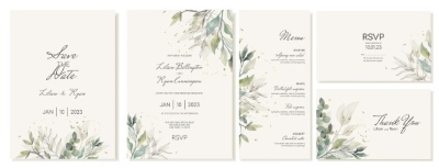 Invitation & Wedding Card Templates #1, 41xAI Invitation & Wedding Card Templates #1, 41xAI