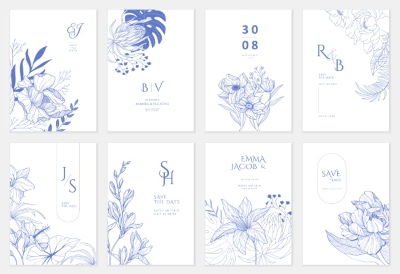 Invitation & Wedding Card Templates #2, 41xAI Invitation & Wedding Card Templates #2, 41xAI