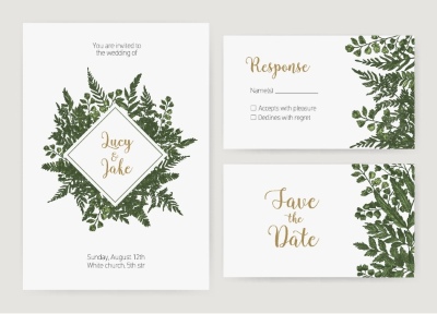 Invitation & Wedding Card Templates #2, 41xAI Invitation & Wedding Card Templates #2, 41xAI