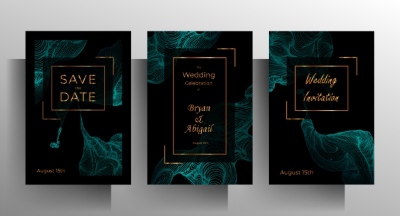 Invitation & Wedding Card Templates #2, 41xAI Invitation & Wedding Card Templates #2, 41xAI
