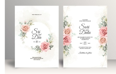 Invitation & Wedding Card Templates #2, 41xAI Invitation & Wedding Card Templates #2, 41xAI