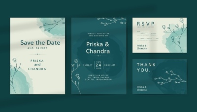 Invitation & Wedding Card Templates #2, 41xAI Invitation & Wedding Card Templates #2, 41xAI