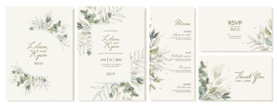 Invitation & Wedding Card Templates #2, 41xAI Invitation & Wedding Card Templates #2, 41xAI
