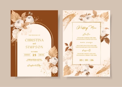 Invitation & Wedding Card Templates #2, 41xAI Invitation & Wedding Card Templates #2, 41xAI