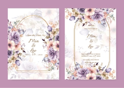 Invitation & Wedding Card Templates #2, 41xAI Invitation & Wedding Card Templates #2, 41xAI