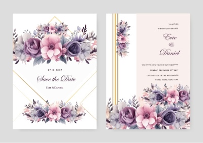 Invitation & Wedding Card Templates #2, 41xAI Invitation & Wedding Card Templates #2, 41xAI