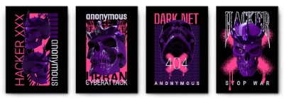 Techno Cyberpunk Style Hoodie & T-Shirt Designs 28xAI