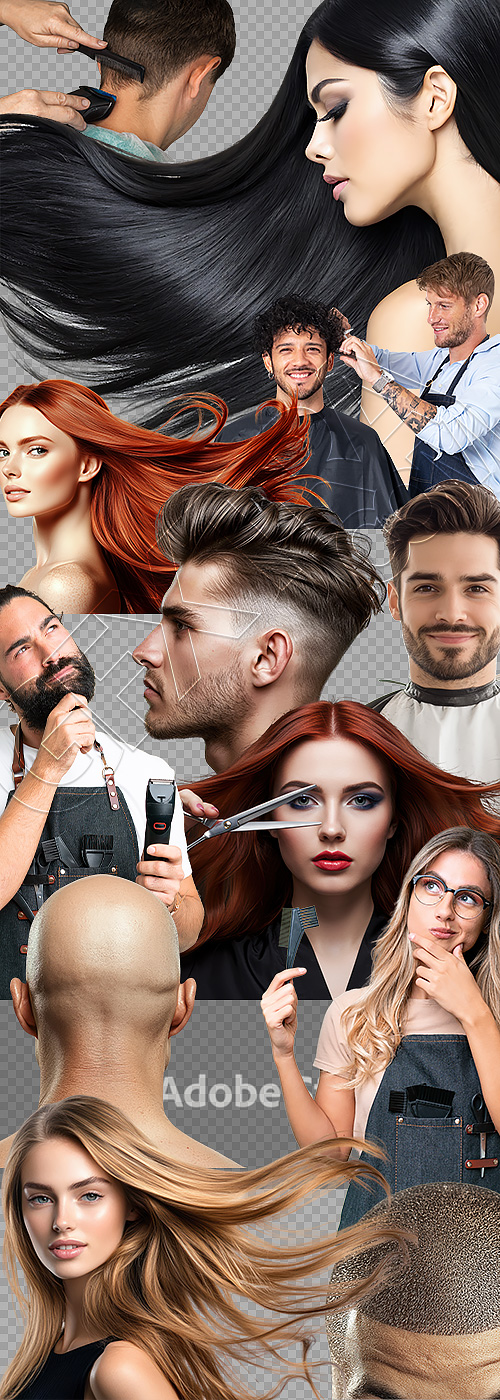 Hair Dresser & Hair Design 26xPNG