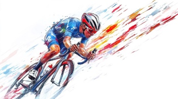 Speedy Motorbike Action Illustrations 19xAI