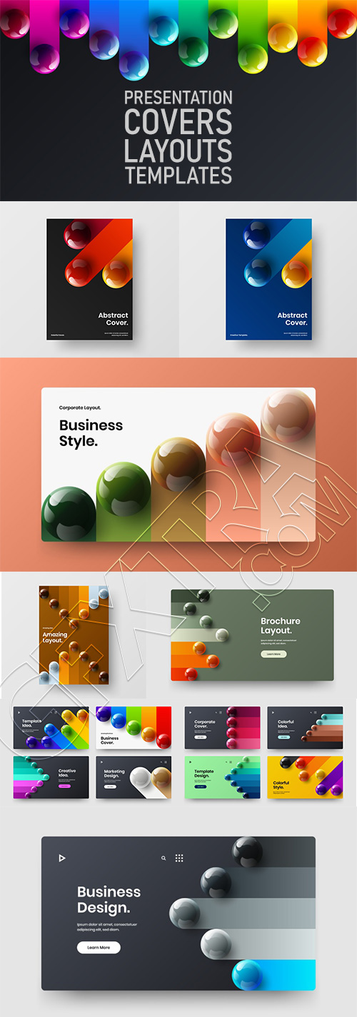 Covers, Layout Templates for Presentation 17xAI