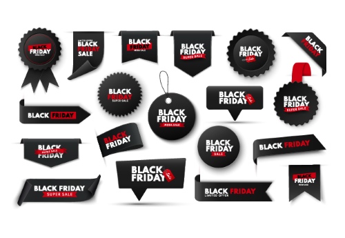 Black Friday Design Elements 25xAI
